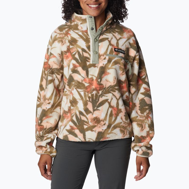 Columbia Damen Helvetia Cropped Half Snap Fleece-Sweatshirt Kreide floriculture 2014561194 4