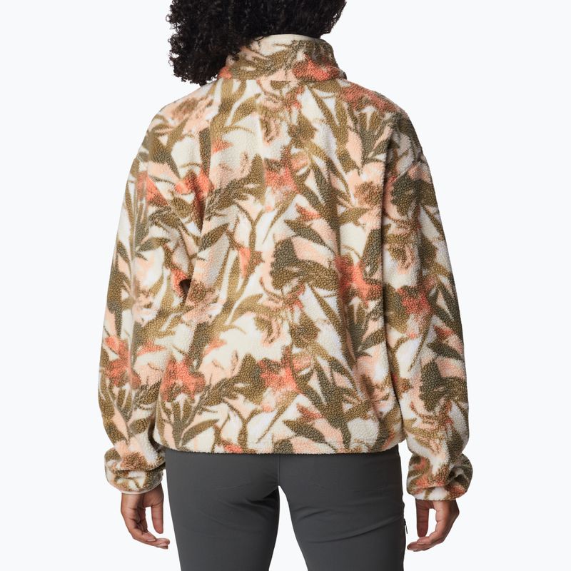 Columbia Damen Helvetia Cropped Half Snap Fleece-Sweatshirt Kreide floriculture 2014561194 5
