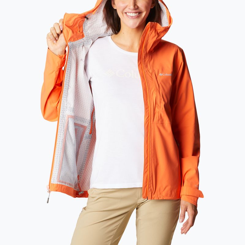 Columbia Damen Omni-Tech Ampli-Dry Regenjacke orange 1938973853 8