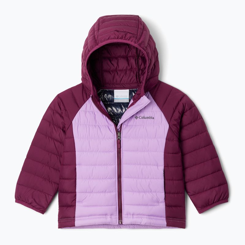 Columbia Powder Lite Hooded gumdrop/marionberry Daunenjacke für Kinder 5