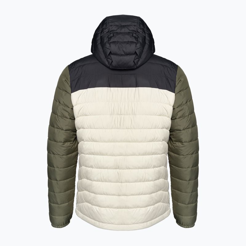 Herren Columbia Powder Lite Hooded Daunenjacke dunkel Stein/Hai/Stein grün 9