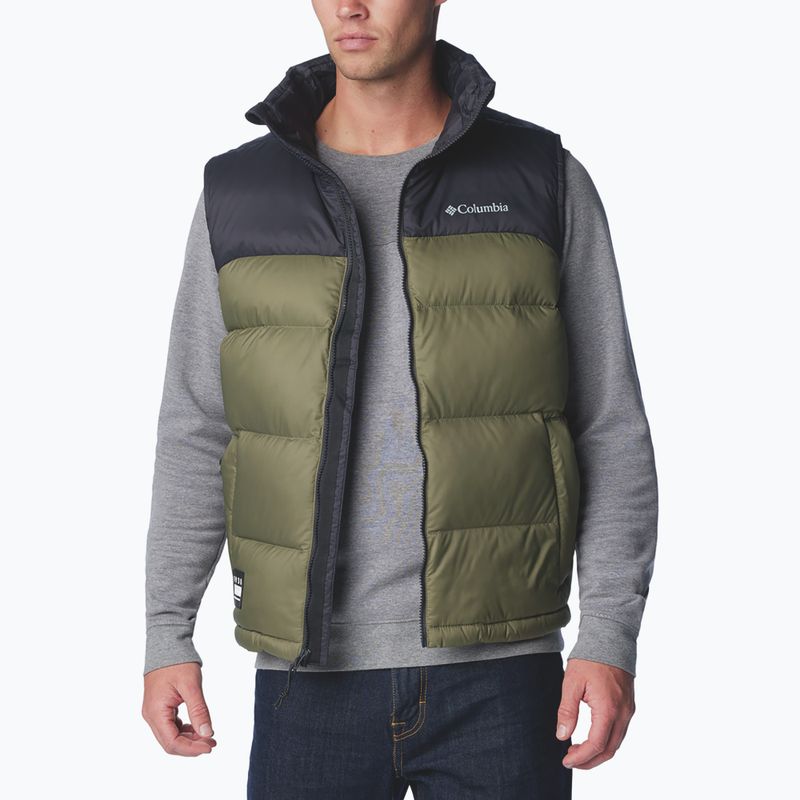Columbia Bulo Point II Down stone green/shark Herren Trekking Jacke ohne Ärmel