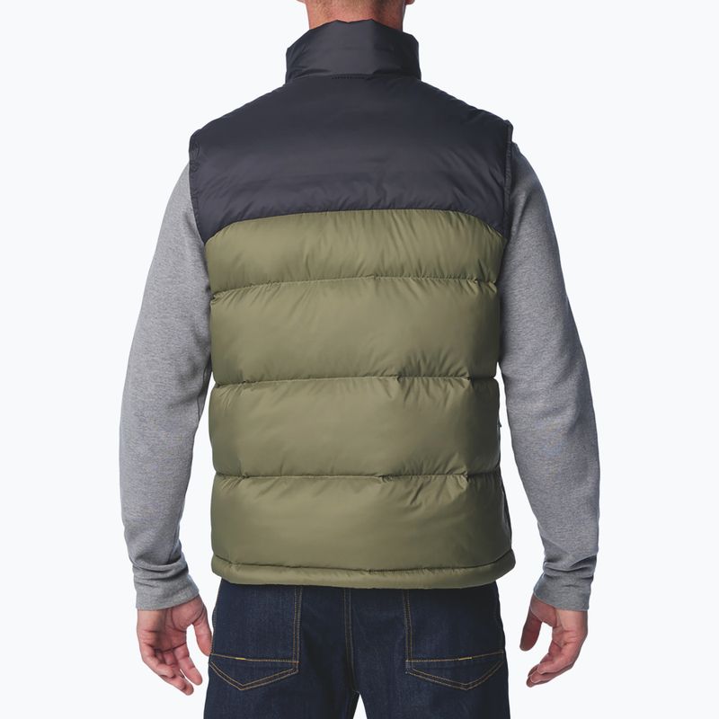 Columbia Bulo Point II Down stone green/shark Herren Trekking Jacke ohne Ärmel 2