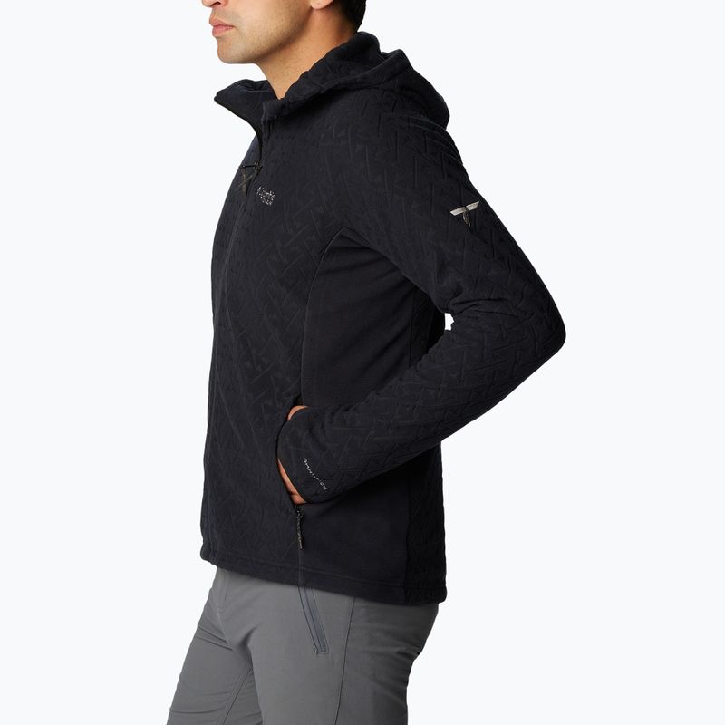 Columbia Herren Titan Pass 3.0 Kapuzen-Trekking-Sweatshirt schwarz 2