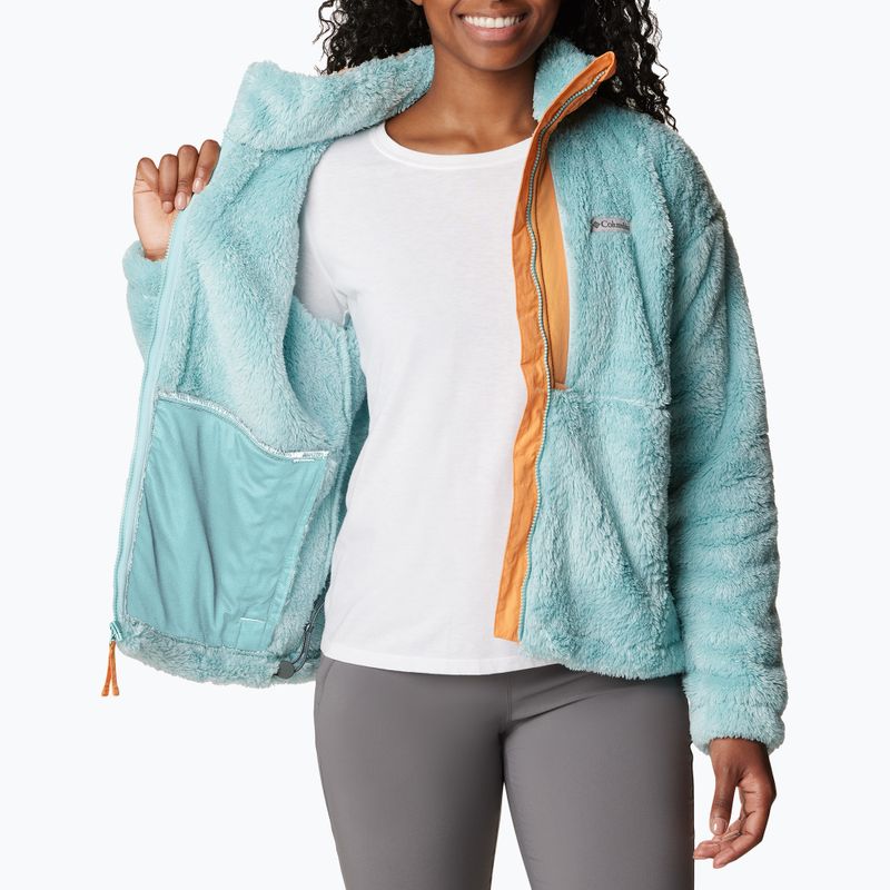 Columbia Boundless Discovery Sherpa Damen-Trekking-Sweatshirt Aqua Dunst/Sonnenuntergang Pfirsich 5