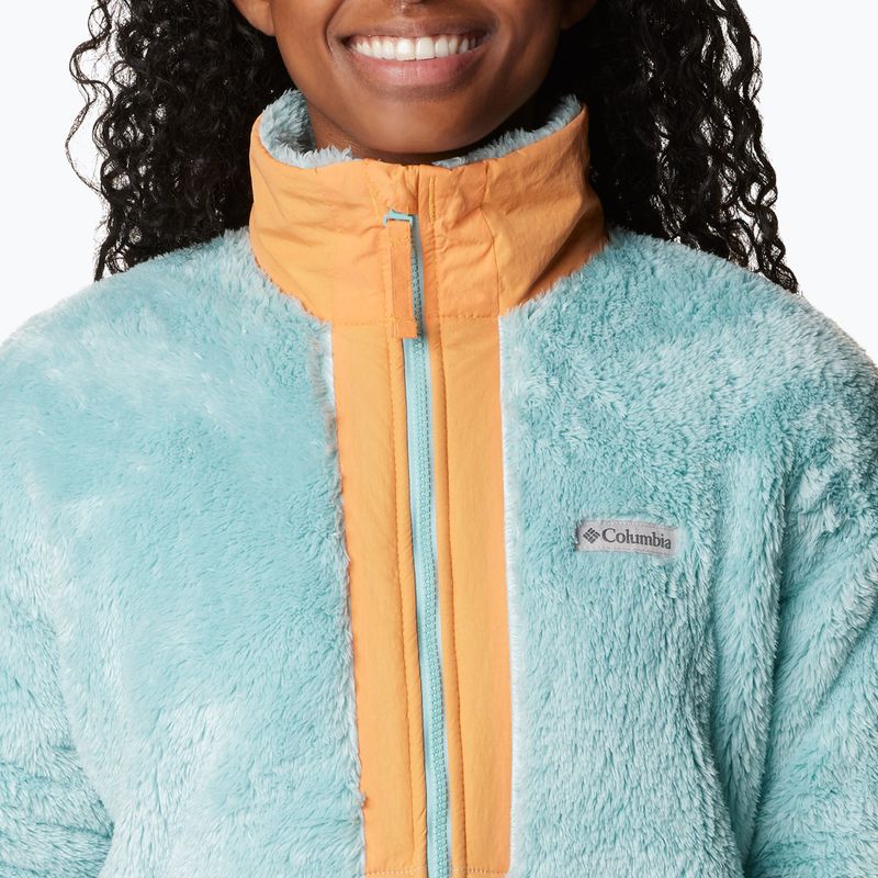 Columbia Boundless Discovery Sherpa Damen-Trekking-Sweatshirt Aqua Dunst/Sonnenuntergang Pfirsich 6