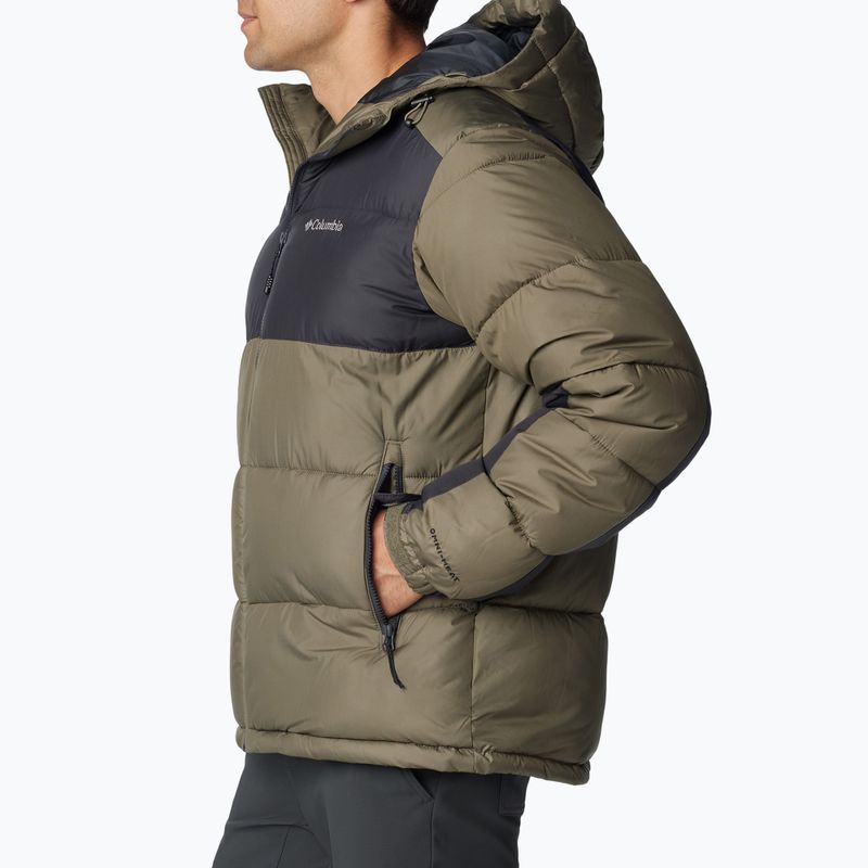 Herren Columbia Pike Lake II Hooded steingrün/hai Daunenjacke 2