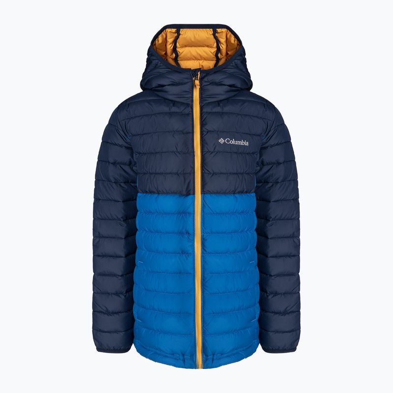 Columbia Powder Lite Hooded bright indigo/collegiate navy Daunenjacke für Kinder