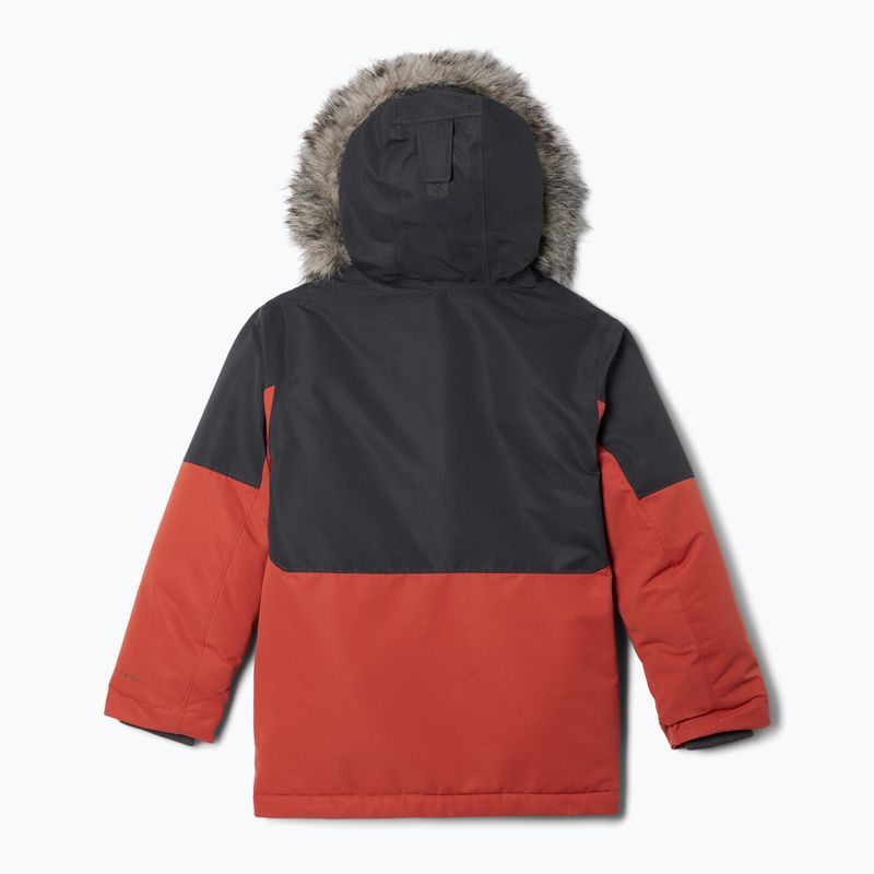 Columbia Nordic Strider Kinder Daunenjacke warp rot/shark 2