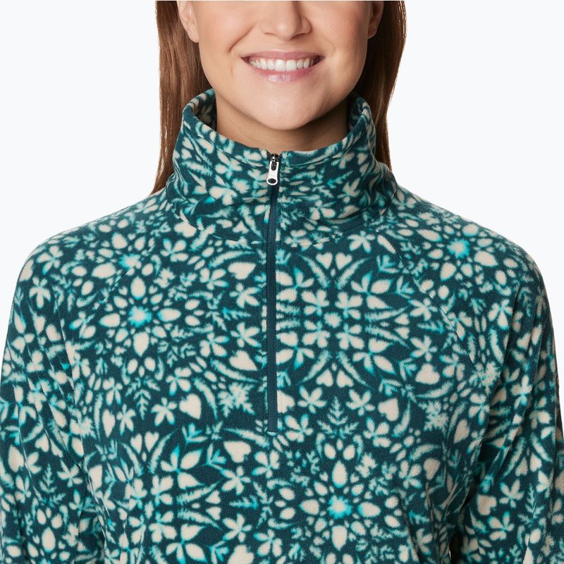 Damen-Trekking-Sweatshirt Columbia Glacial IV Print Nacht Welle polarisieren