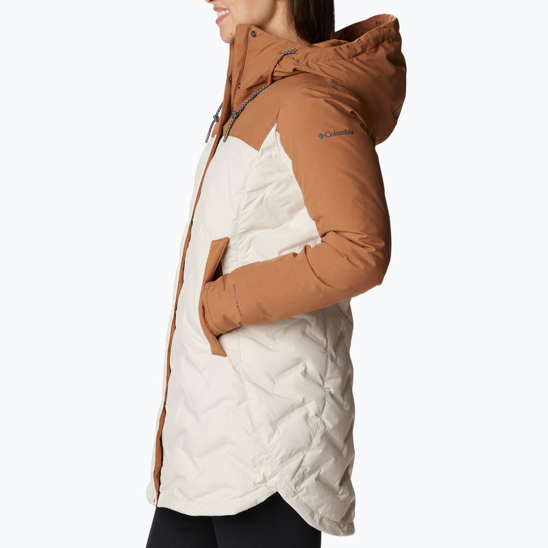 Columbia Mountain Croo II Mid Down Damenjacke Kreide/Kamel Braun 3
