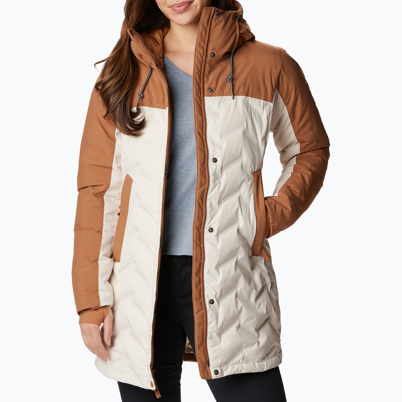 Columbia Mountain Croo II Mid Down Damenjacke Kreide/Kamel Braun 4