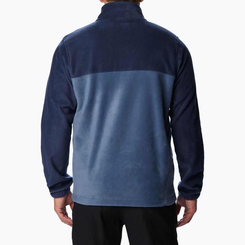 Herren Columbia Steens Mountain Half Zip Sweatshirt ollegiate navy / dark mountain 2