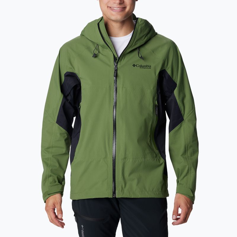 Columbia Mazama Trail Herren Regenjacke canteen/schwarz