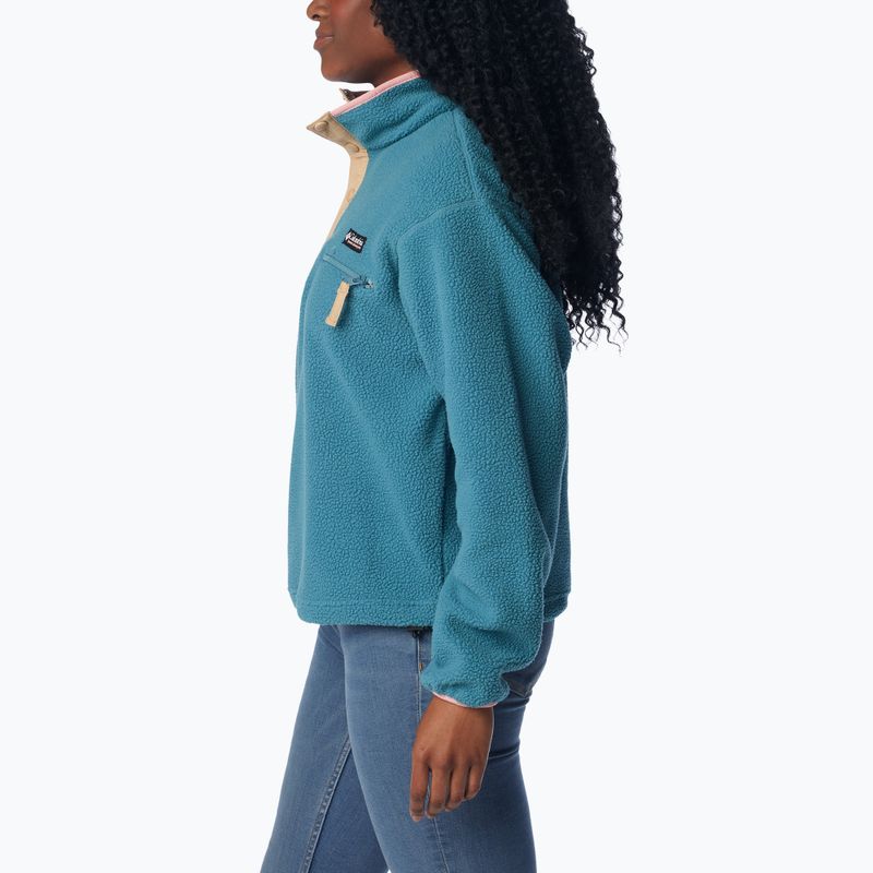 Columbia Helvetia Cropped 1/2 cloudburst/canoe Damen-Fleece-Sweatshirt 3