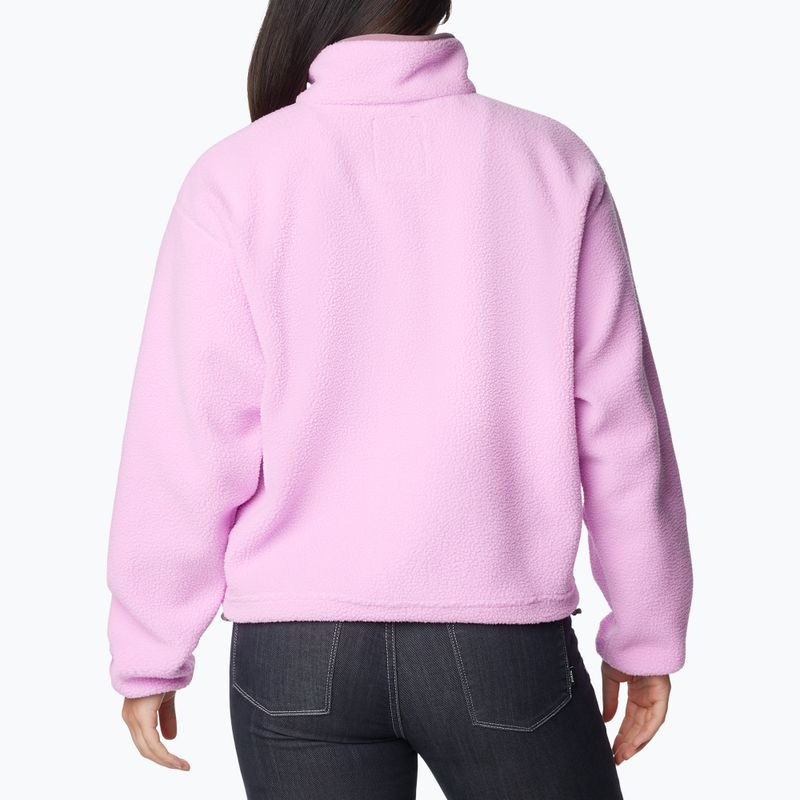 Columbia Helvetia Cropped 1/2 cosmos/salmon rose/fig Damen-Fleece-Sweatshirt 2