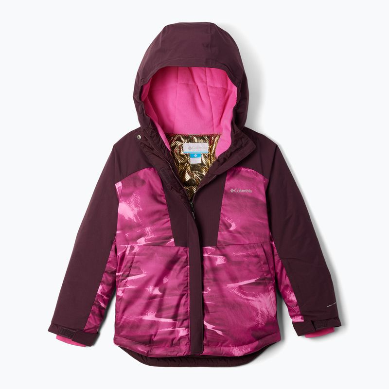 Columbia Mighty Mogul III Print pink ice windblown/ moonvista Kinder Skijacke