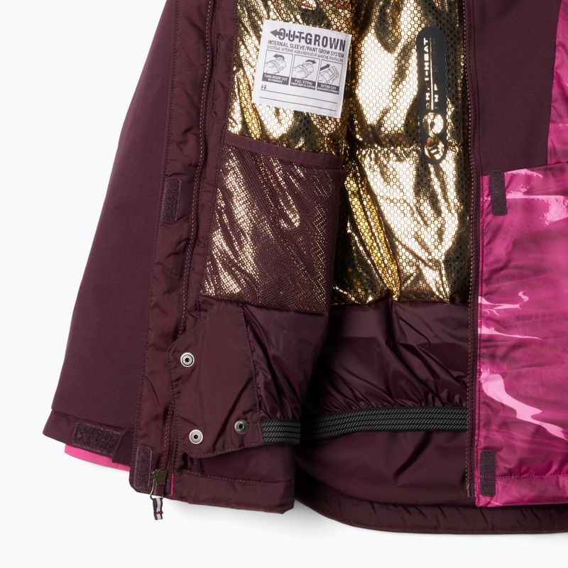 Columbia Mighty Mogul III Print pink ice windblown/ moonvista Kinder Skijacke 3