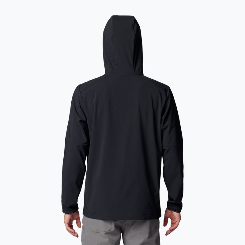 Herren-Trekkingsweatshirt Columbia Tech Softshell Hoodie black 2