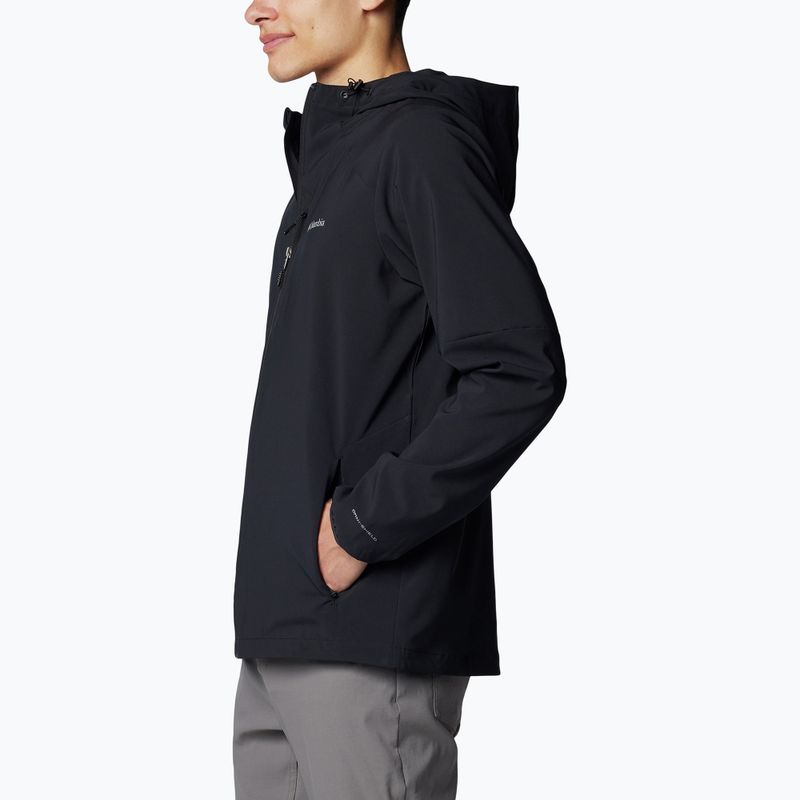Herren-Trekkingsweatshirt Columbia Tech Softshell Hoodie black 3
