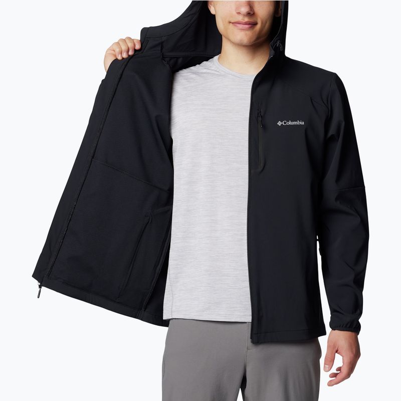 Herren-Trekkingsweatshirt Columbia Tech Softshell Hoodie black 5