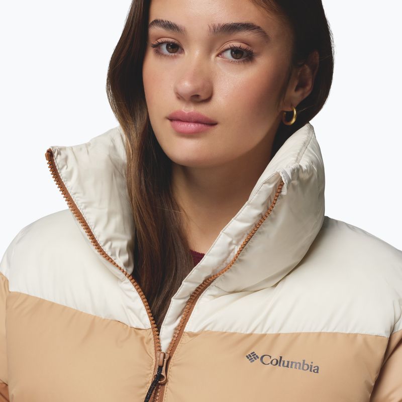 Damen-Steppjacke Columbia Puffect II Colorblock camel brown/canoe/chalk 6