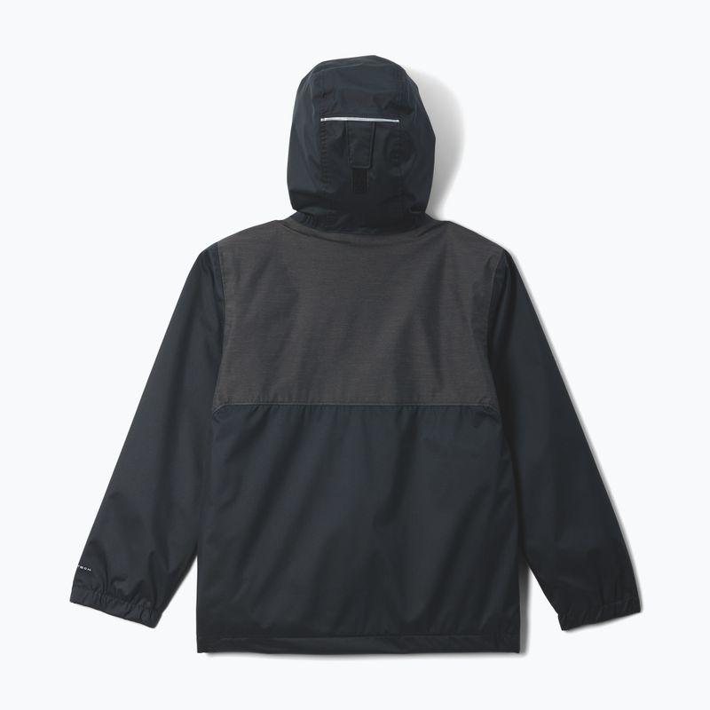 Kinder-Regenjacke Columbia Rainy Trails II Fleece mountain black/black slub 2
