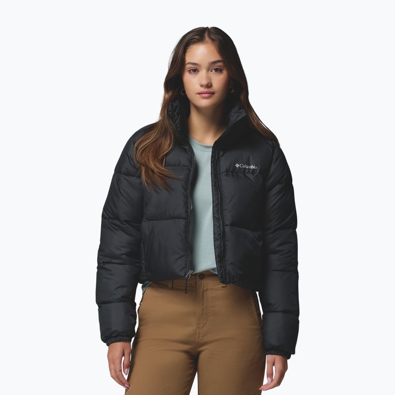 Damen Pufferjacke Columbia Puffect II Cropped black 5
