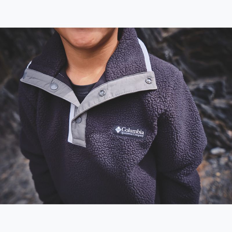 Kinder Fleecejacke Columbia Halvetia II Half Snap Fleece black/city grey 6