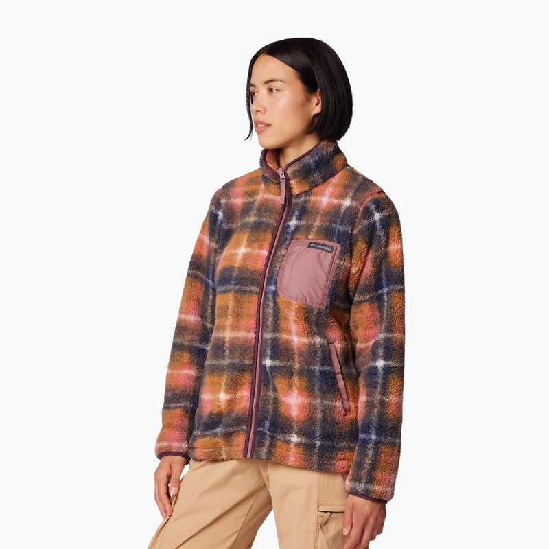Damen Sweatshirt Hoodie Pullover Columbia West Bend Print fig omblur 4