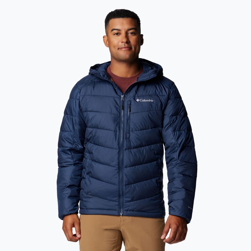 Columbia Labyrinth Loop II Herren Daunenjacke mit Kapuze marineblau