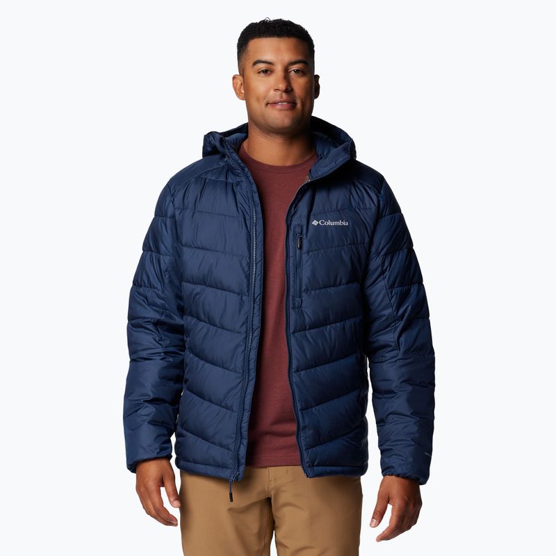 Columbia Labyrinth Loop II Herren Daunenjacke mit Kapuze marineblau 5