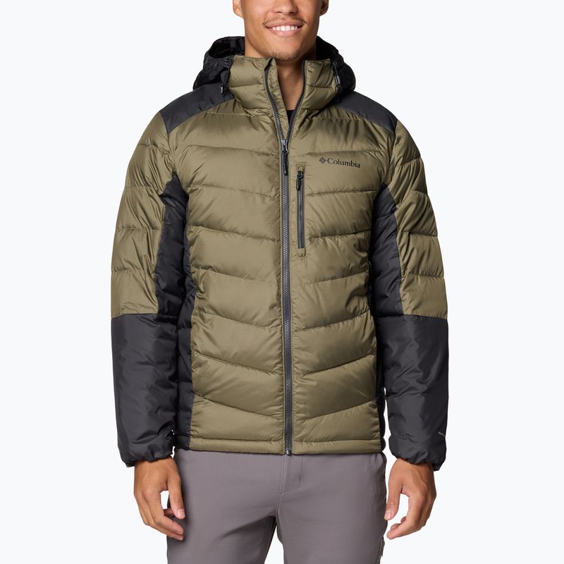 Columbia Labyrinth Loop II Hooded steingrün/ Hai Herren Daunenjacke