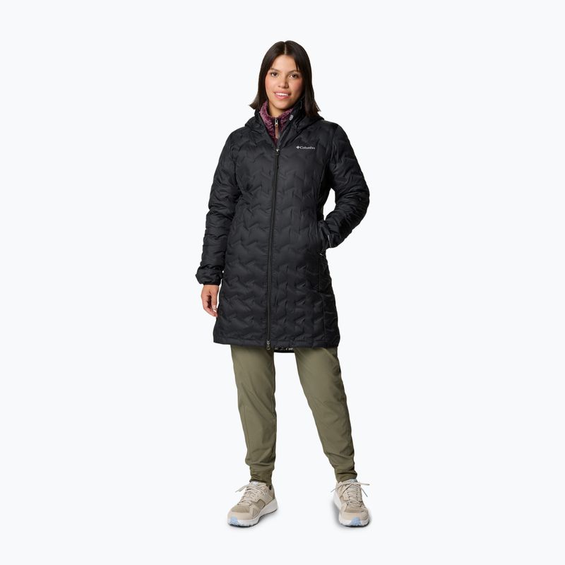 Columbia Damen Delta Ridge II Long Down Mantel schwarz 2