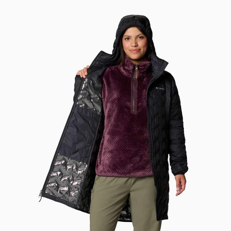 Columbia Damen Delta Ridge II Long Down Mantel schwarz 8