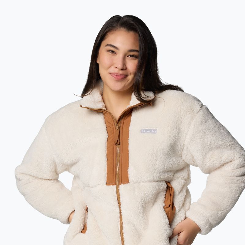 Damen-Fleecejacke Columbia Boundless Discovery Sherpa Full Zip II chalk/camel brown 5