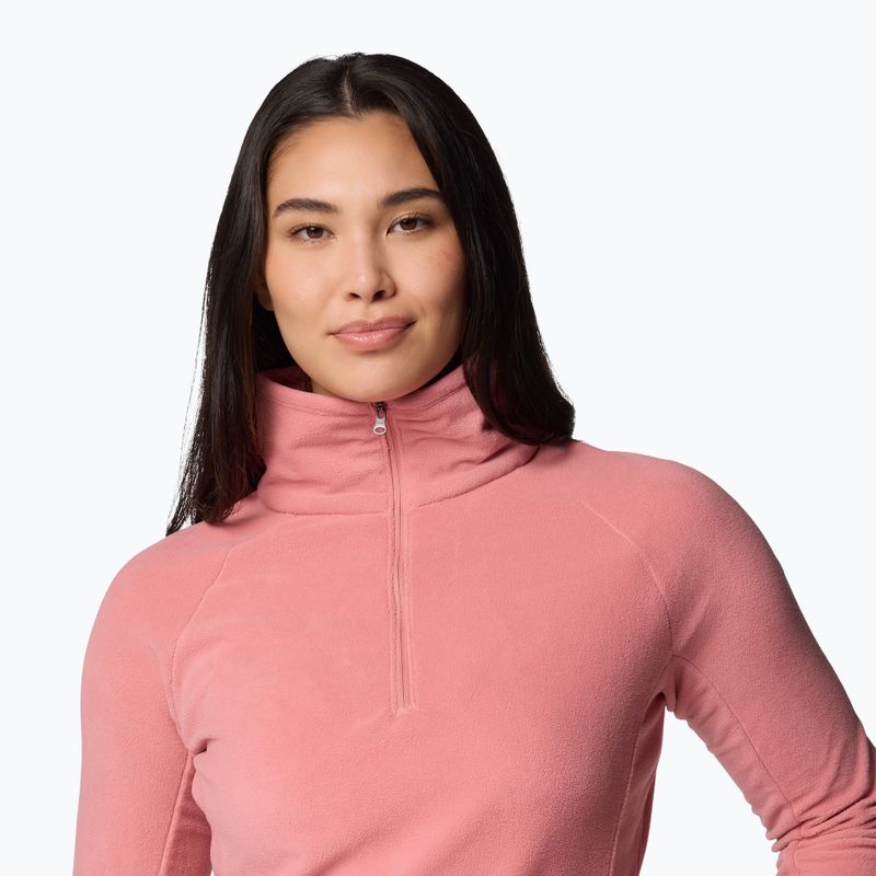 Sweatshrit Hoodie Fleece Damen Columbia Glacial IV 1/2 Zip pink agave 5