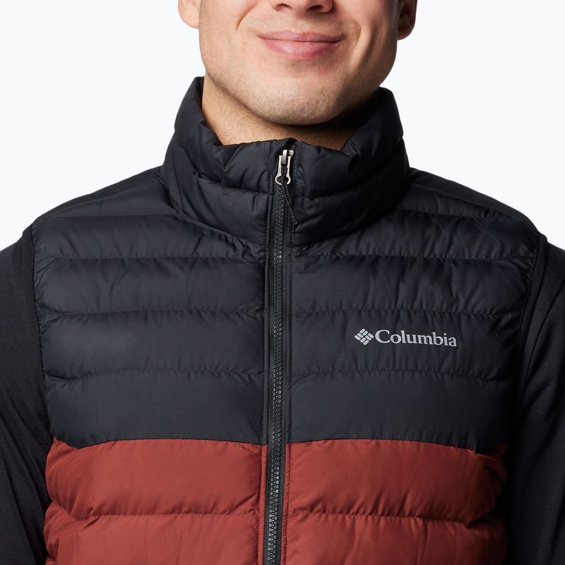 Columbia Powder Lite II Herren ärmelloses Gewürz / schwarz 5