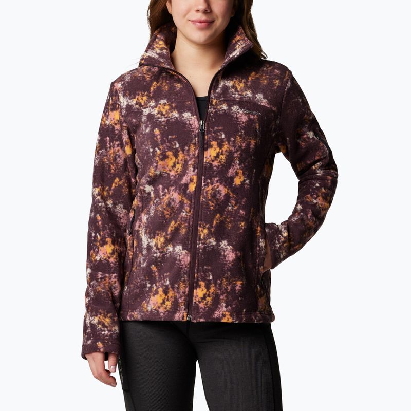 Columbia Frauen Fast Trek gedruckt Fleece-Sweatshirt moonvista timberwild