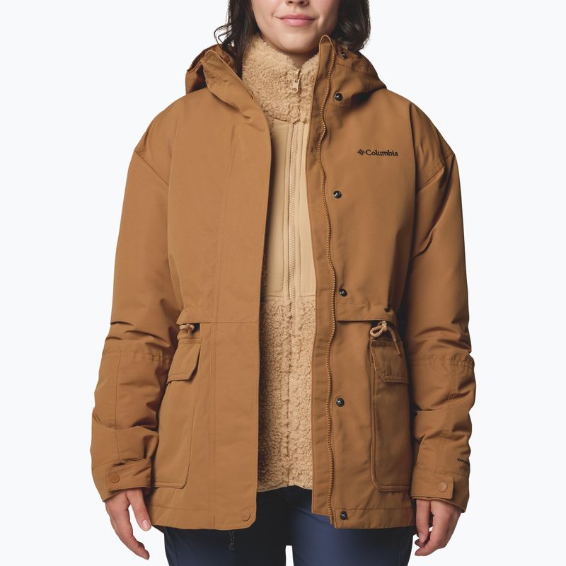 3-in-1 Damenjacke Columbia Drop Ridge II Interchange camel brown 5