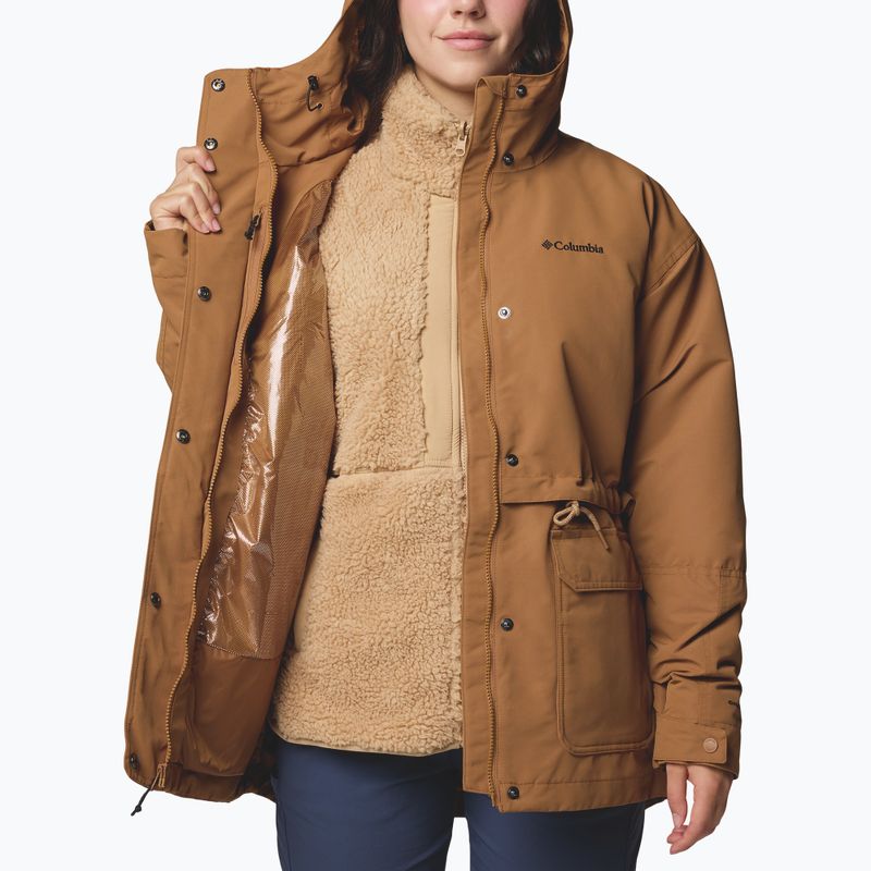 3-in-1 Damenjacke Columbia Drop Ridge II Interchange camel brown 6