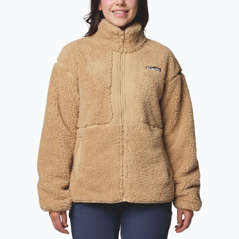 3-in-1 Damenjacke Columbia Drop Ridge II Interchange camel brown 7