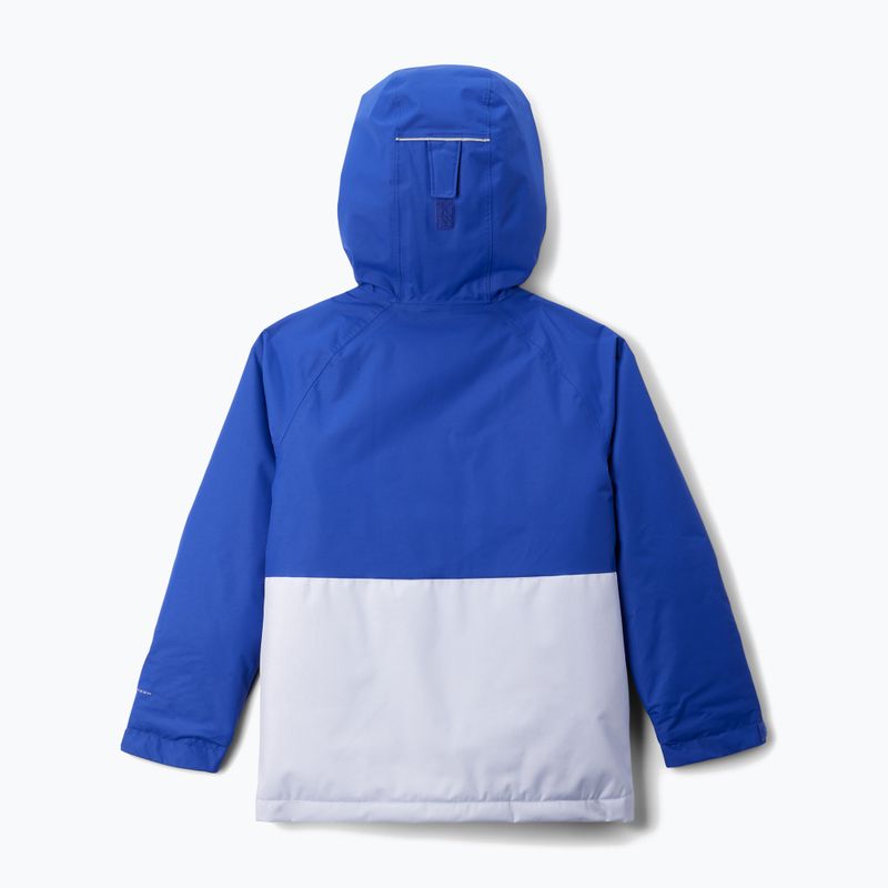 Skijacke Kinder Columbia Alpine Action III snowdrift melange/clematis blue 2