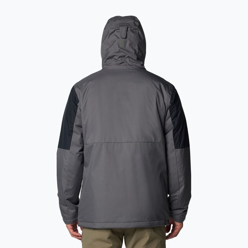 Gefütterte Jacke Herren Columbia Point Paark II Insulated city grey/black 2
