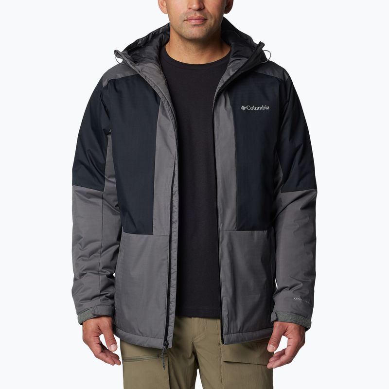 Gefütterte Jacke Herren Columbia Point Paark II Insulated city grey/black 4