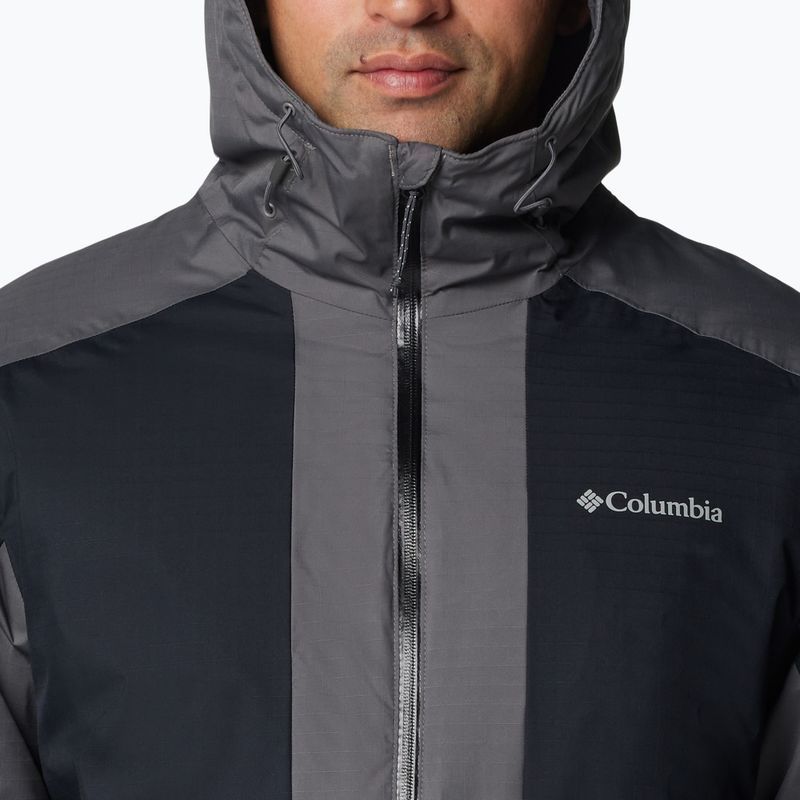 Gefütterte Jacke Herren Columbia Point Paark II Insulated city grey/black 5