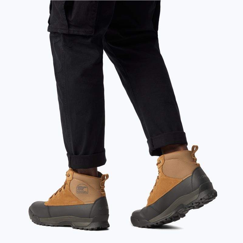 Herren Sorel Buxton Lite Lace Plus Wp elk/schwarz Schneestiefel 9