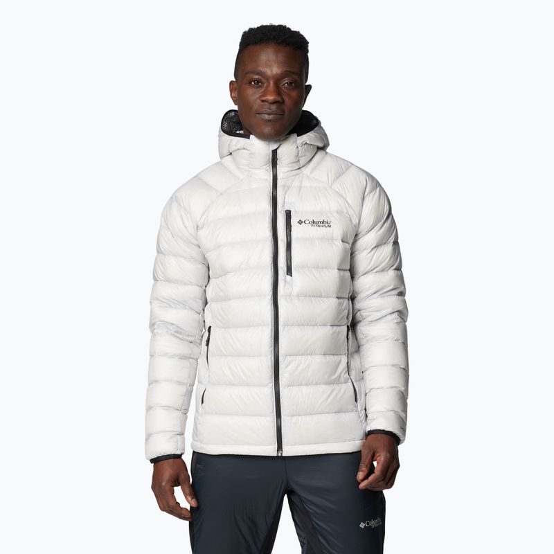 Herren Columbia Arctic Crest Daunenjacke mit Kapuze nimbus grau