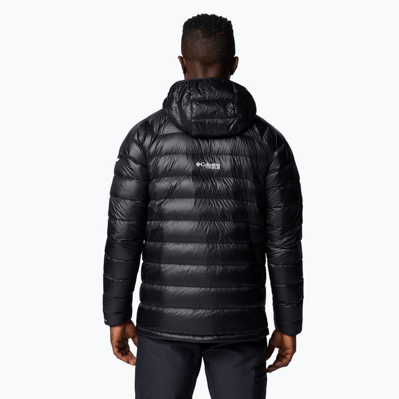 Herren Columbia Arctic Crest Down Kapuzenjacke schwarz 3