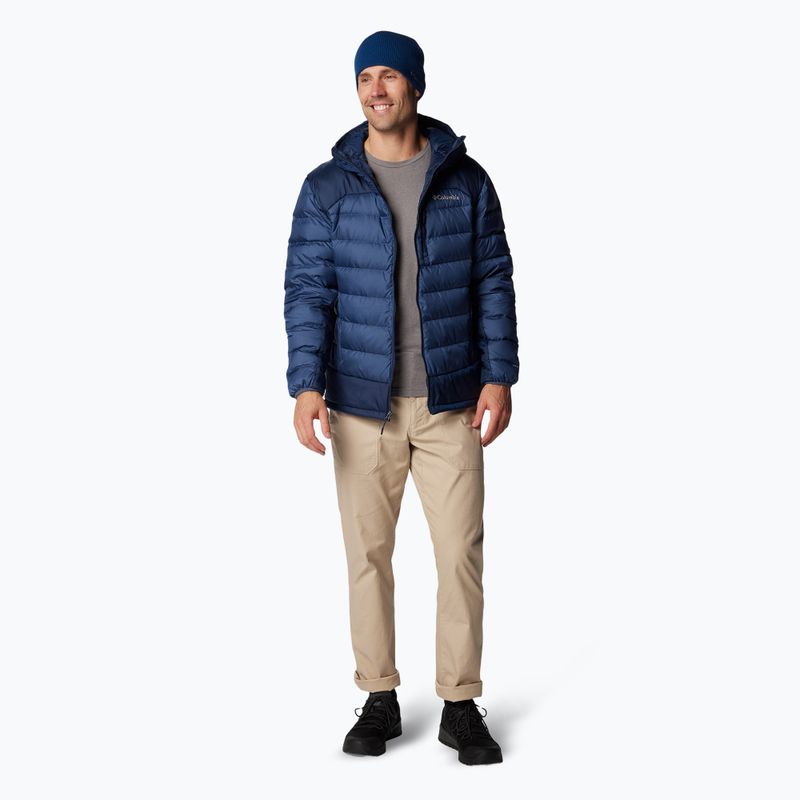 Herren Columbia Autumn Park II Down Kapuzenjacke dark mountain/ collegiate navy 2